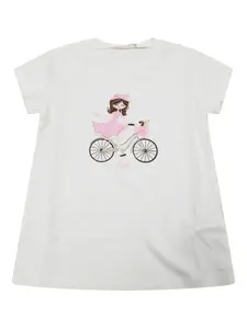 Футболка с принтом Liu Jo Kids, белый