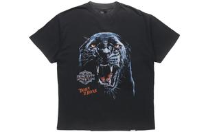 Футболка мужская сезон SS21 с принтом тигра в стиле винтаж серая REPRESENT