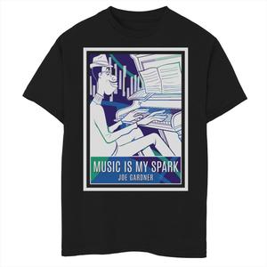 Футболка с плакатом Disney/Pixar's Soul Boys 8–20 Joe Gardner Music Is My Spark Disney / Pixar