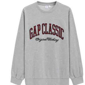 Весенняя толстовка повседневный топ unisex GAP, светло-серый