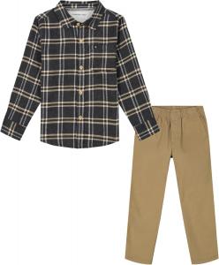 Комплект из двух тканых брюк Calvin Klein для мальчиков, Savannah Tan