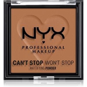 NYX Professional Makeup Can't Stop Won't Stop Mattifying Powder матирующая пудра оттенка 08 Мокко 6 г