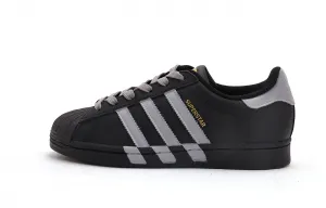 Низкие износостойкие кроссовки для скейтбординга SUPERSTAR Coverage, унисекс, черно-серые Adidas Originals, Black Gray