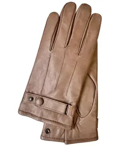 Мужские повседневные перчатки премиум-класса "GORDON Touch" с сенсорным экраном и кожаным покрытием Kessler, коричневый