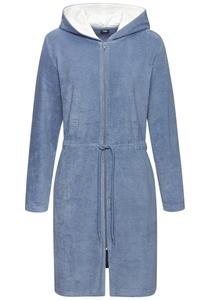 Короткий халат VIVANCE, пыльно-синий