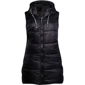 Длинный жилет, утепленный Canyon, черный