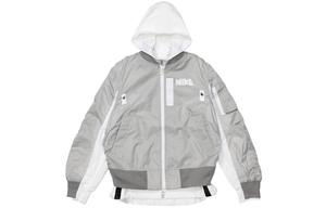 Куртка-бомбер X Sacai Layered Nike, серый