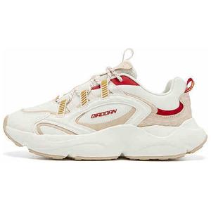 QIAODAN Легкие теплые низкие кроссовки Star Moon, увеличивающие рост, женские, бежево-розовые