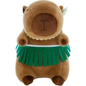 Плюшевая кукла капибара в травяной юбке, высота 23см/30см/40см/50см JIZHUAN