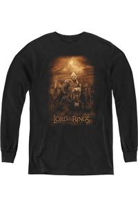 Футболка с длинным рукавом для детей "Властелин Колец: Всадники Рохана" Gildan, черный