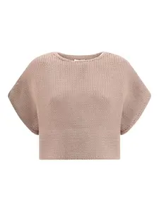 Вязаный топ с короткими рукавами Alaïa