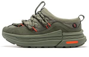 Повседневные кроссовки мужские низкие темно-чайно-коричневые QIAODAN