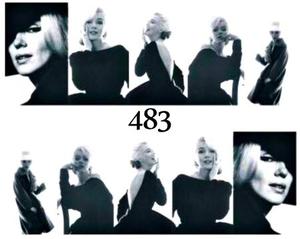 Водные наклейки для ногтей - №483, Raisin