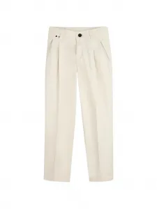 Брюки со складками BOSS Kidswear, бежевый