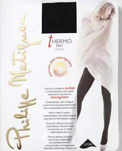 Philippe Matignon женские непрозрачные термоколготки, чёрный