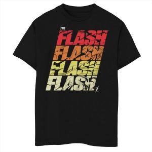 Футболка с графическим рисунком и логотипом DC Comics The Flash, вихрем и молнией для мальчиков 8–20 лет Licensed Character