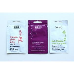 Маска для лица из лепестков роз, жасмина и огурца, Ziaja