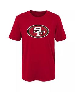 Футболка Scarlet San Francisco 49ers Primary Logo для мальчиков и девочек дошкольного возраста Outerstuff, красный