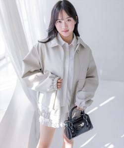 Длинный кожаный блузон <<Новинка>>