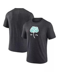 Футболка мужская Heather Charcoal Seattle Sounders FC Tri-Blend с эффектом потертости Carnation Fanatics