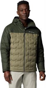 Columbia мужская куртка Grand Trek III Down Hooded, Stone Green/Greenscape