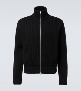Кардиган на молнии из чистой шерсти Maison Margiela, Black