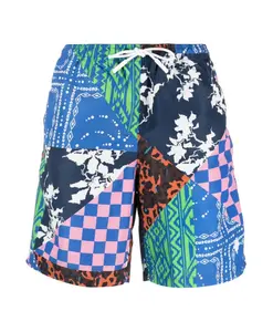 Плавки в стиле пэчворк, синие/разноцветные Marcelo Burlon, мультиколор