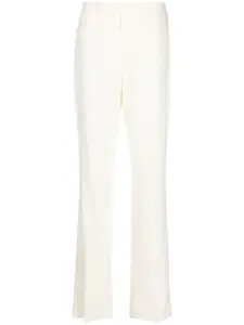 Шерстяные брюки со стрелками Ralph Lauren Collection, нейтральный