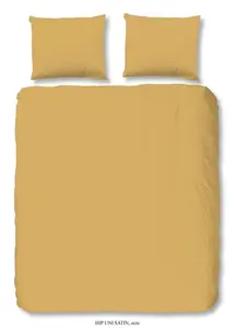 Комплект постельного белья Plain 240 x 200/220 см, цвет охра-желтый HIP