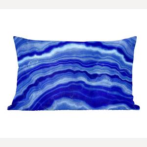 MuchoWow Декоративная подушка Диванная подушка Декоративная подушка для гостиной 60 x 40 см Агатовый камень - Синий - Чехлы для подушек - Декоративные чехлы для подушек - Декоративные чехлы для подушек, мультиколор
