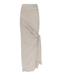 Длинная юбка с декоративной драпировкой Entire Studios, бежевый