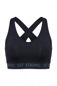 Studio Untold Спортивный бюстгальтер-бралетт в черном цвете