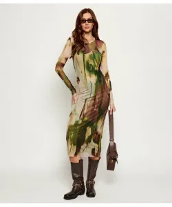 Платье vest_godiva Desigual, зеленый