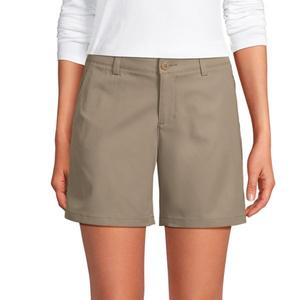 Женские активные чинос шорты 7 дюймов Lands' End, хаки