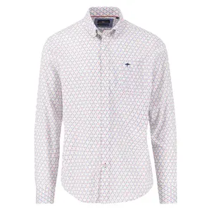 Рубашка Fynch Hatton Seasonal Combi Print, белый