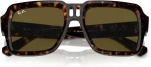 Женские солнцезащитные очки Ray-Ban RB4408 Magellan Square, Havana/Dark Brown