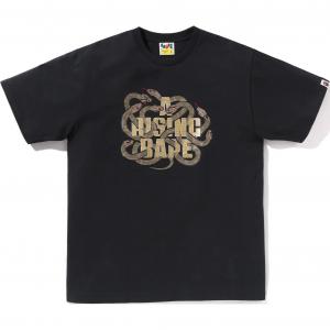 Футболка Bape Year Of Snake A BATHING APE, черный