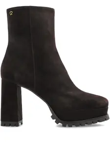 Ботильоны Harlem 70 на блочном каблуке Gianvito Rossi, черный