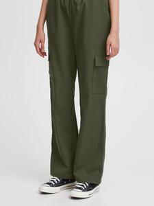 Широкие брюки ICHI Kecia, темно-зеленый