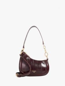 Асимметричная наплечная сумка Direction с цепным ремнём Dune London, Burgundy