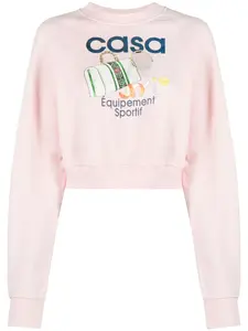 Толстовка Equipement Sportif из органического хлопка CASABLANCA, розовый