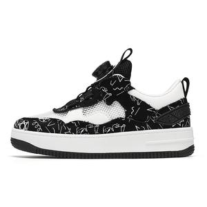 Амортизирующие, износостойкие детские кроссовки для скейтбординга для подростков D&W, белый/черный