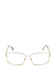 Прямоугольные металлические очки Max Mara, золотой