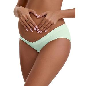 Женские хлопковые низкие трусики для беременных под живот Inspire Chic, Light Green