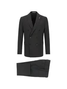 Костюм Lord двубортный с брошью Pal Zileri, серый