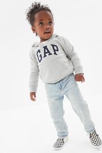 Толстовка с капюшоном с логотипом и мотивом плюшевого мишки Gap, серый