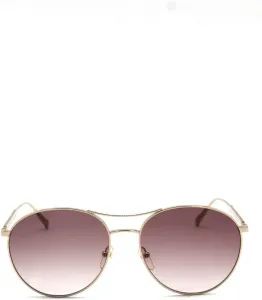 Женские круглые серые солнцезащитные очки Longchamp LO133S 722 59, Gold