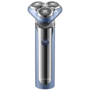 Электрическая бритва ES RT30 для мужчин, моющаяся, быстрая зарядка, портативная зарядка, умная модель для путешествий SUPOR, синий