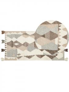 Beliani Килим ARALEZ в цвете: разноцветный/бежевый/коричневый - (Ш) 80 x (Д) 150 см