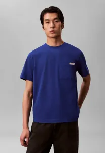 Удобный карман для монет, простая футболка Calvin Klein Jeans, Blue Majesty